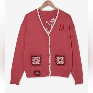 Disney princess Mulan cherry blossom crochet cardigan